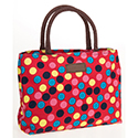 Spots 3 colour Waterproof Handbag Red